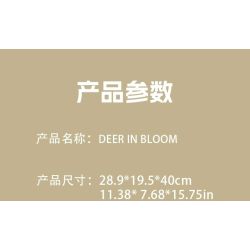 Xbert 66191 Deer In Bloom A Floral Fantasy Xếp hình lắp ráp ghép mô hình Nai sừng tấm