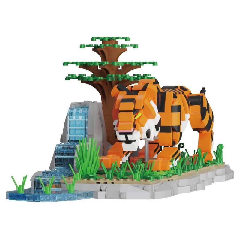 Xbert 66196 Deer In Bloom A Floral Fantasy Xếp hình lắp ráp ghép mô hình Cáo giả làm sức mạnh của hổ