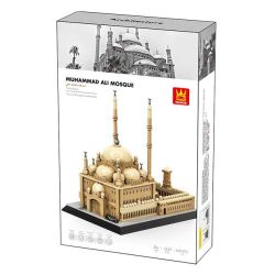 WANGE LIGAO Dr.Luck 4229 Muhammad Ali Mosque Xếp hình lắp ráp ghép mô hình Nhà thờ Hồi giáo Muhammad Ali, Cairo, Ai Cập