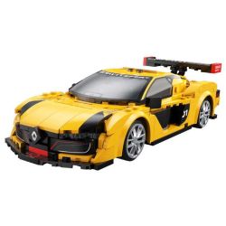 CaDA DoubleE C51094 Xếp hình lắp ráp ghép mô hình Renault SportRS.01 phiên bản điều khiển từ xa hai chế độ được lập trình 1:20