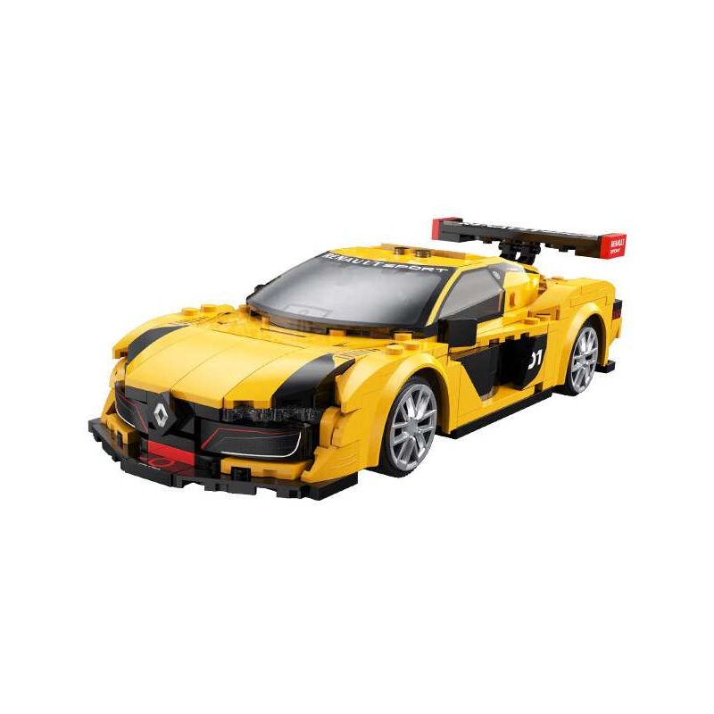 CaDA DoubleE C51094 Xếp hình lắp ráp ghép mô hình Renault SportRS.01 phiên bản điều khiển từ xa hai chế độ được lập trình 1:20