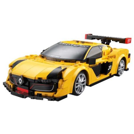 CaDA DoubleE C51094 Xếp hình lắp ráp ghép mô hình Renault SportRS.01 phiên bản điều khiển từ xa hai chế độ được lập trình 1:20