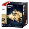 Sluban M38-B1363 Xếp hình lắp ráp ghép mô hình Vua mô hình sản phẩm: Tăng hạng nhẹ M3A3S 1:35