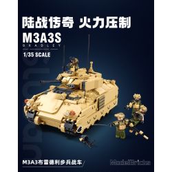 Sluban M38-B1363 Xếp hình lắp ráp ghép mô hình Vua mô hình sản phẩm: Tăng hạng nhẹ M3A3S 1:35