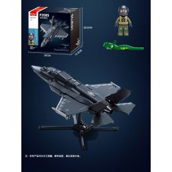 Sluban M38-B1361 Xếp hình lắp ráp ghép mô hình Vua mô hình sản phẩm: Tiêm kích tàng hình F35B 1:44