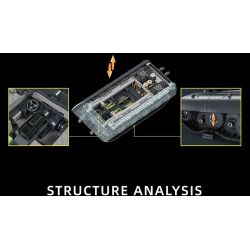 12GO 97019 E-100 Heavy Tank Xếp hình lắp ráp ghép mô hình Xe tăng hạng nặng E-100 1:28