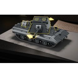 12GO 97019 E-100 Heavy Tank Xếp hình lắp ráp ghép mô hình Xe tăng hạng nặng E-100 1:28