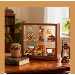 JIESTAR 57033 Victorian Vintage Furniture Xếp hình lắp ráp ghép mô hình 6 loại đồ nội thất theo phong cách cổ điển Victoria: máy đánh chữ, ghế sofa da đơn, TV, quả địa cầu, đồng hồ sàn, máy hát
