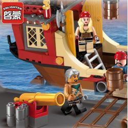 Enlighten 1311 Qman 1311 non  THUYỀN CƯỚP BIỂN BẠCH TUỘC bộ đồ chơi xếp lắp ráp ghép mô hình Pirates Of The Caribbean Cướp Biển Vùng Caribe 368 khối