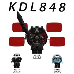 KDL KDL848 KDL K2310 KDL K2311 KDL K2312 Xếp hình lắp ráp ghép mô hình Toilet Man 3 loại nhân vật nhỏ