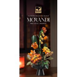 Beautiful and 13112 Morandi Xếp hình lắp ráp ghép mô hình Bó hoa Morandi