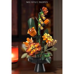 Beautiful and 13112 Morandi Xếp hình lắp ráp ghép mô hình Bó hoa Morandi