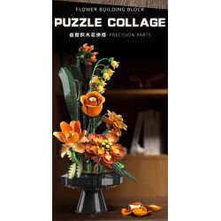 Beautiful and 13112 Morandi Xếp hình lắp ráp ghép mô hình Bó hoa Morandi