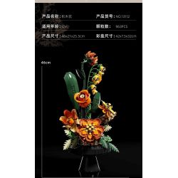 Beautiful and 13112 Morandi Xếp hình lắp ráp ghép mô hình Bó hoa Morandi