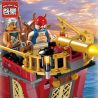 Enlighten 1311 Qman 1311 non  THUYỀN CƯỚP BIỂN BẠCH TUỘC bộ đồ chơi xếp lắp ráp ghép mô hình Pirates Of The Caribbean Cướp Biển Vùng Caribe 368 khối