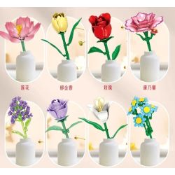 WOMA 11543 Xếp hình lắp ráp ghép mô hình Bó hoa 12 kiểu