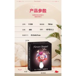 WOMA 11309 Xếp hình lắp ráp ghép mô hình bó hoa