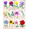 WOMA 11304 Flowers Bought Xếp hình lắp ráp ghép mô hình Thời gian lãng mạn 16 bông hoa
