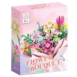 WOMA 11160 Flowers Bought Xếp hình lắp ráp ghép mô hình Bó hoa 15 bông