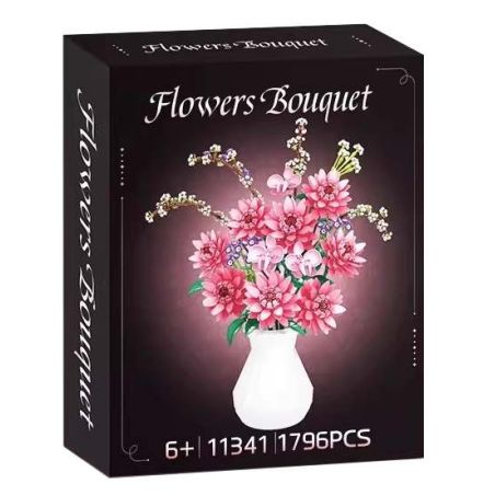 WOMA 11341 Flowers Bought Xếp hình lắp ráp ghép mô hình thược dược