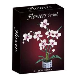 WOMA 11055 Flowers Orchid Xếp hình lắp ráp ghép mô hình Nhịp điệu quốc gia Phalaenopsis