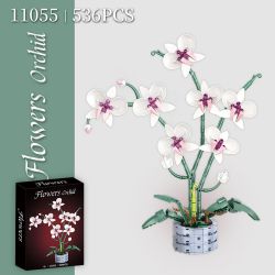 WOMA 11055 Flowers Orchid Xếp hình lắp ráp ghép mô hình Nhịp điệu quốc gia Phalaenopsis