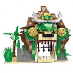 Enlighten 1308 Qman 1308 non  NHÀ TÙ SƯ TỬ bộ đồ chơi xếp lắp ráp ghép mô hình Pirates Of The Caribbean LEGENDARY PIRATES Cướp Biển Vùng Caribe 328 khối