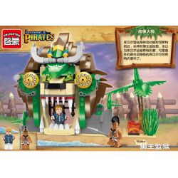 Enlighten 1308 Qman 1308 non  NHÀ TÙ SƯ TỬ bộ đồ chơi xếp lắp ráp ghép mô hình Pirates Of The Caribbean LEGENDARY PIRATES Cướp Biển Vùng Caribe 328 khối