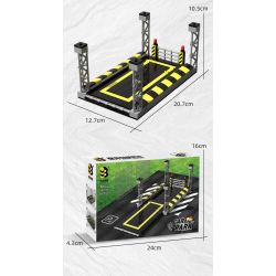 United Imagine JKC7301 Car Park Xếp hình lắp ráp ghép mô hình Bãi đậu xe kết hợp nhiều tầng