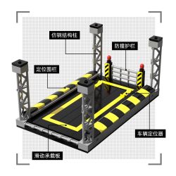 United Imagine JKC7301 Car Park Xếp hình lắp ráp ghép mô hình Bãi đậu xe kết hợp nhiều tầng