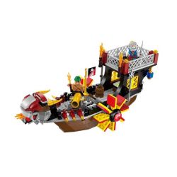 Enlighten 1307 Qman 1307 non  TÀU CON TRAI CỦA BIỂN CẢ bộ đồ chơi xếp lắp ráp ghép mô hình Pirates Of The Caribbean LEGENDARY PIRATES Cướp Biển Vùng Caribe 345 khối