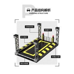United Imagine JKC7301 Car Park Xếp hình lắp ráp ghép mô hình Bãi đậu xe kết hợp nhiều tầng