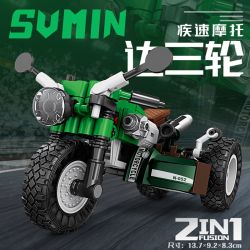 KAZI GBL BOZHI KY6160 Xếp hình lắp ráp ghép mô hình 8 loại xe máy nhanh