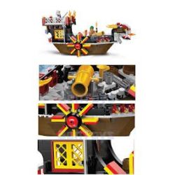 Enlighten 1307 Qman 1307 non  TÀU CON TRAI CỦA BIỂN CẢ bộ đồ chơi xếp lắp ráp ghép mô hình Pirates Of The Caribbean LEGENDARY PIRATES Cướp Biển Vùng Caribe 345 khối