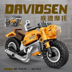 KAZI GBL BOZHI KY6160 Xếp hình lắp ráp ghép mô hình 8 loại xe máy nhanh