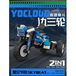 KAZI GBL BOZHI KY6160 Xếp hình lắp ráp ghép mô hình 8 loại xe máy nhanh