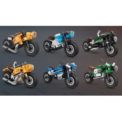 KAZI GBL BOZHI KY6160 Xếp hình lắp ráp ghép mô hình 8 loại xe máy nhanh