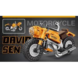 KAZI GBL BOZHI KY6160 Xếp hình lắp ráp ghép mô hình 8 loại xe máy nhanh