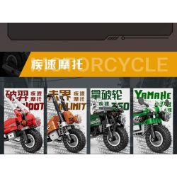 KAZI GBL BOZHI KY6160 Xếp hình lắp ráp ghép mô hình 8 loại xe máy nhanh