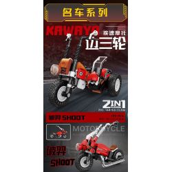 KAZI GBL BOZHI KY6160 Xếp hình lắp ráp ghép mô hình 8 loại xe máy nhanh