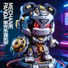Hopeful 89142 Mechanie Panda Xếp hình lắp ráp ghép mô hình Punk Panda Mecha