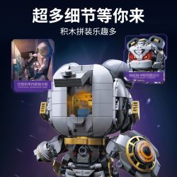 Hopeful 89142 Mechanie Panda Xếp hình lắp ráp ghép mô hình Punk Panda Mecha
