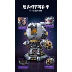 Hopeful 89142 Mechanie Panda Xếp hình lắp ráp ghép mô hình Punk Panda Mecha