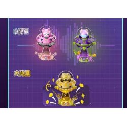 FUNIFY W8109 Xếp hình lắp ráp ghép mô hình Ban nhạc Hululu: Tuyển dụng 8 loại cabin Meow Meow