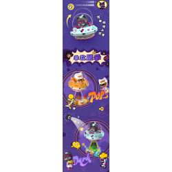 FUNIFY W8109 Xếp hình lắp ráp ghép mô hình Ban nhạc Hululu: Tuyển dụng 8 loại cabin Meow Meow