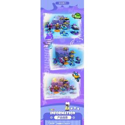 FUNIFY W8108 Xếp hình lắp ráp ghép mô hình Hululu Band: Meow Shadow Flying Shaker 6 mẫu