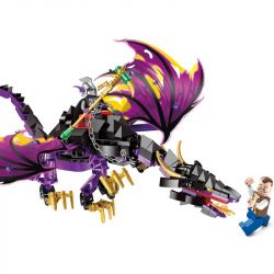 Enlighten 1306 Qman 1306 non  RỒNG MA bộ đồ chơi xếp lắp ráp ghép mô hình Pirates Of The Caribbean LEGENDARY PIRATES Cướp Biển Vùng Caribe 247 khối