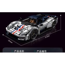 EIKEE Y18004 F80 3.0T V6 Xếp hình lắp ráp ghép mô hình Ferrari F80