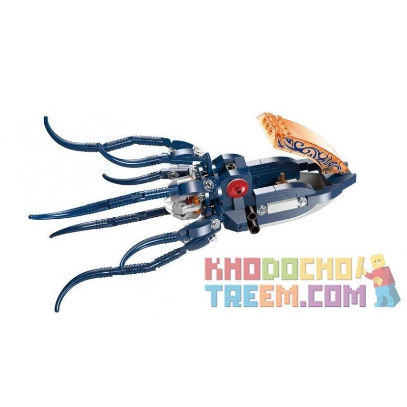 Enlighten 1305 Qman 1305 non  MỰC MÁY CỦA HẢI TẶC bộ đồ chơi xếp lắp ráp ghép mô hình Pirates Of The Caribbean LEGENDARY PIRATES Cướp Biển Vùng Caribe 231 khối