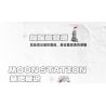 Gobricks B2025M Moon Station Xếp hình lắp ráp ghép mô hình Loa thông minh Xiaodu đế mặt trăng FUN
